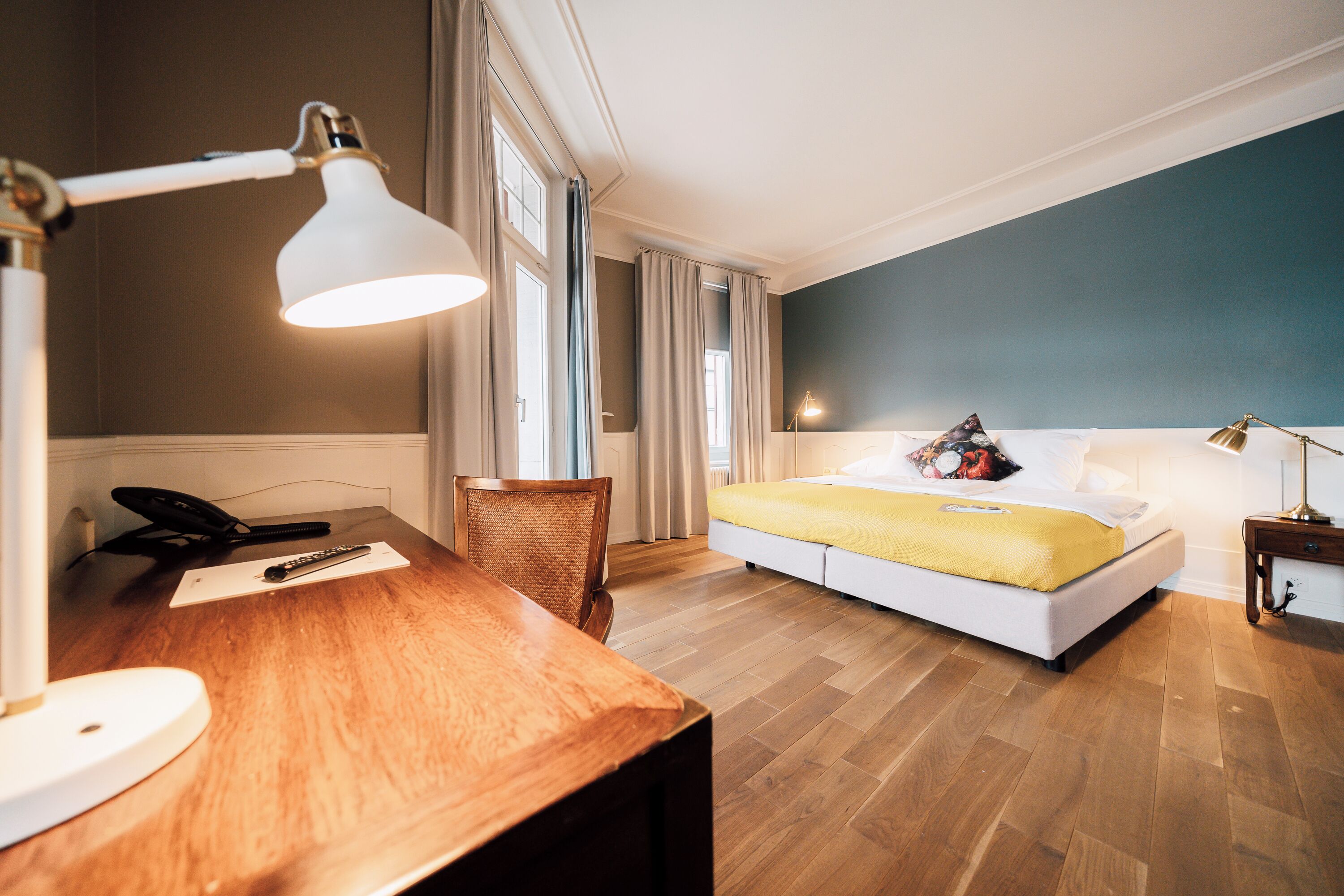 signature double room | premium bedding, minibar, in-room safe, desk