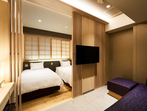 Down duvets, in-room safe, desk, free WiFi - HOTEL ELCIENT KYOTO HACHIJOGUCHI (Kyoto)
