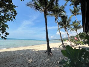 A beach with palm trees and a clear sky. - Samui Harmony Resort (Koh Samui)