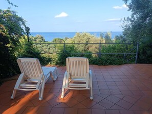 Cottage, Private Bathroom, Sea View (Cottage casetta rosa ) | Balcony view - Agriturismo Villa Cefalà (Santa Flavia)