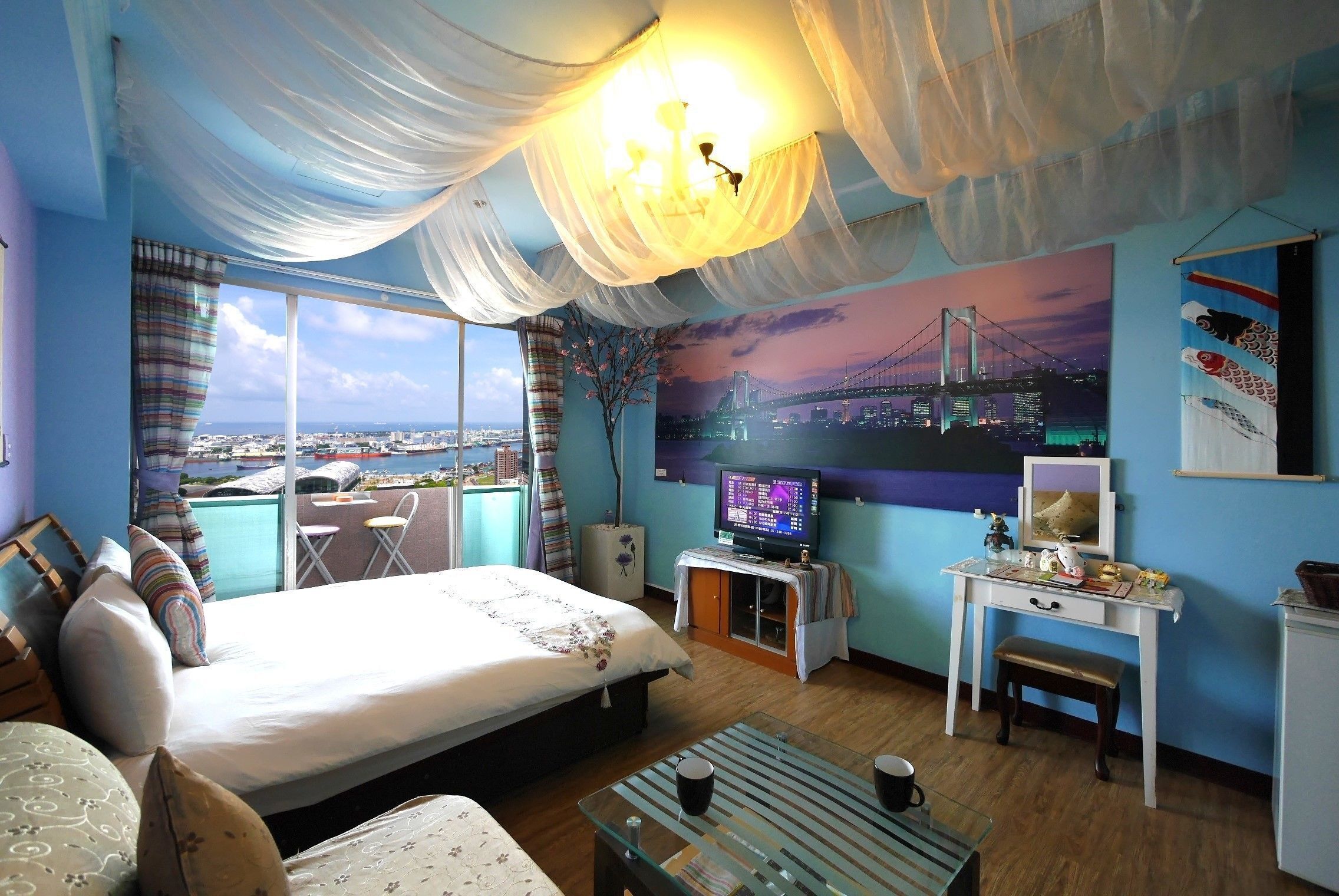 Premium bedding, pillowtop beds, individually decorated