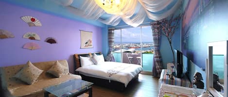 Deluxe-Doppelzimmer (High floor) | Hochwertige Bettwaren, Pillowtop-Betten, individuell dekoriert