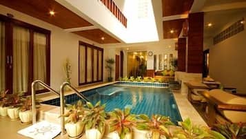 Indoor pool, outdoor pool