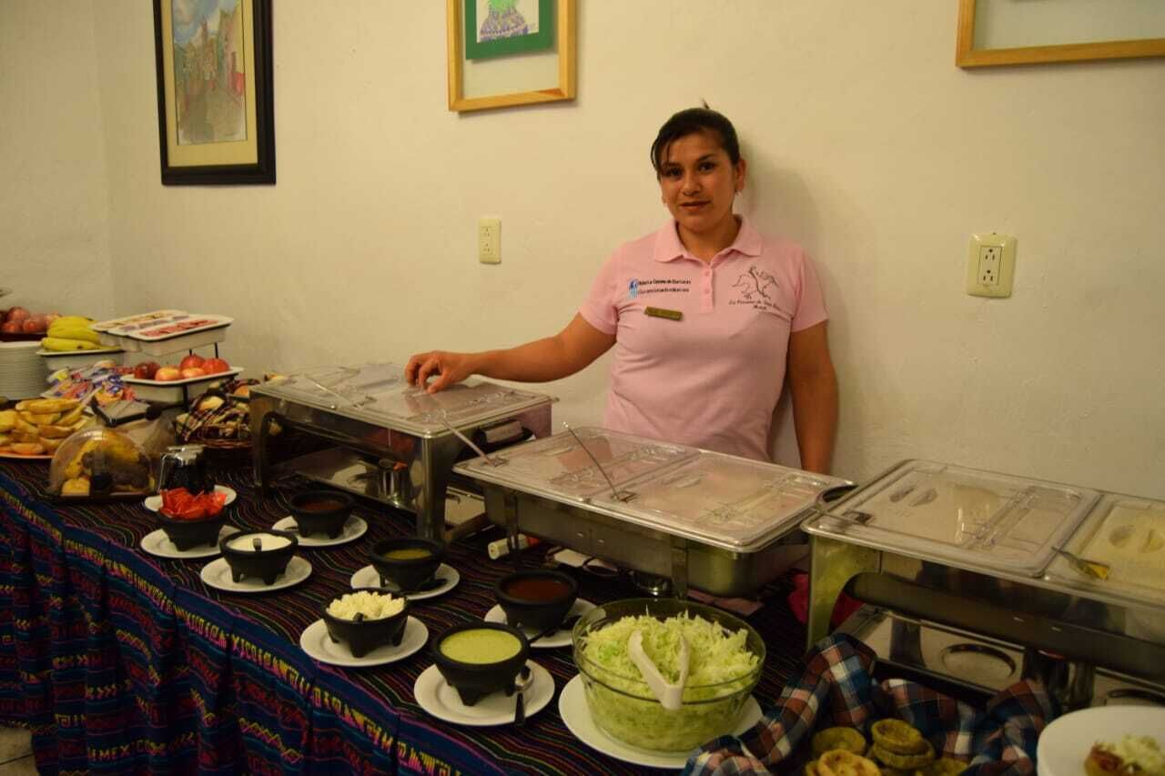 Free daily buffet breakfast