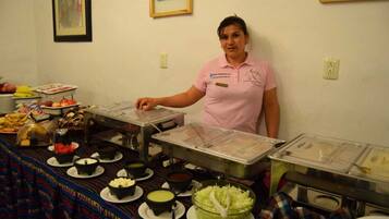 Free daily buffet breakfast