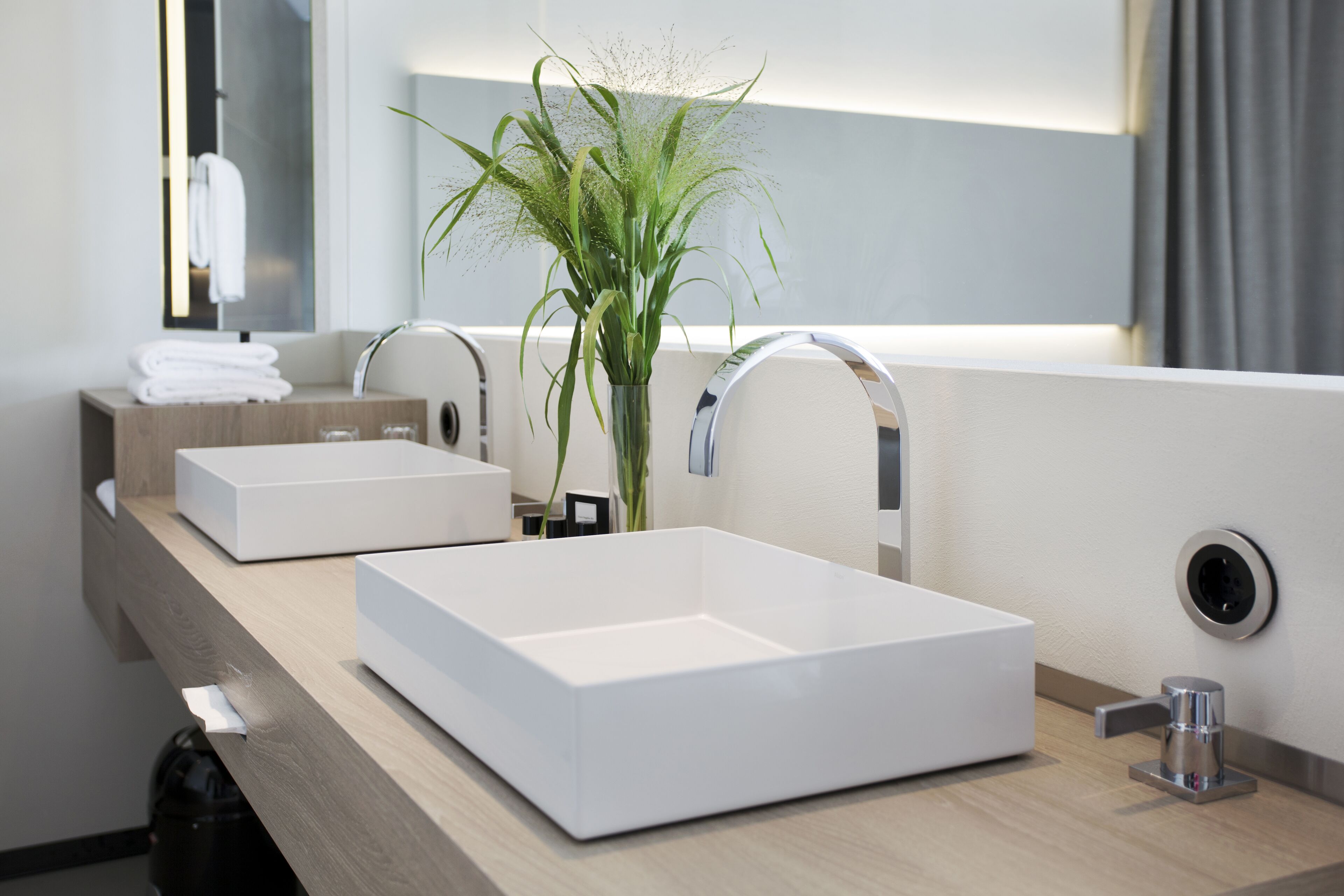 shower, free toiletries, hair dryer, bathrobes