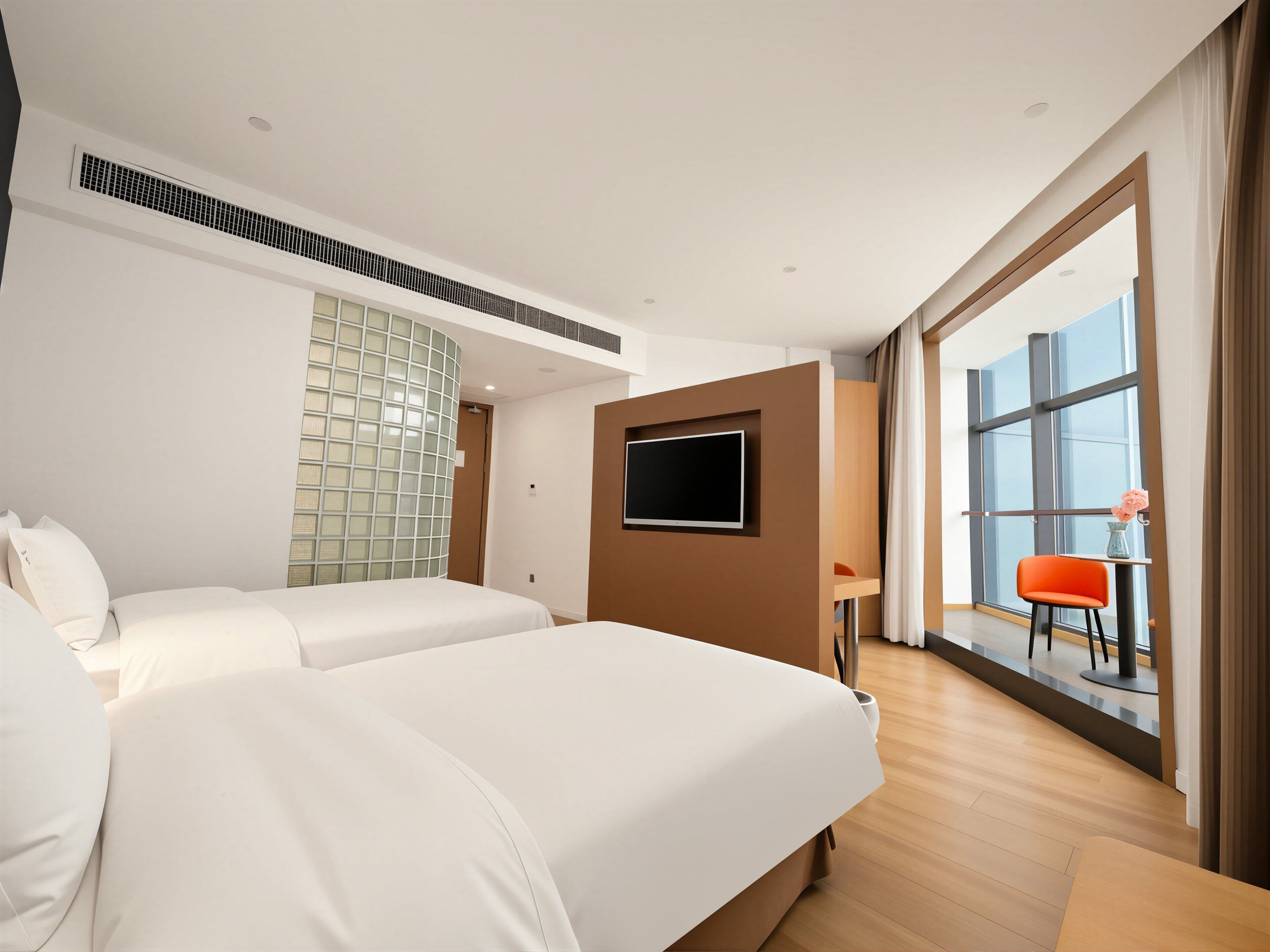 Standard Room, 2 Single Beds, Balcony (Extra Space) | In-room safe, desk, soundproofing, cots/infant beds