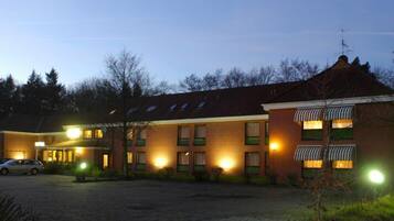 Front of property – evening/night