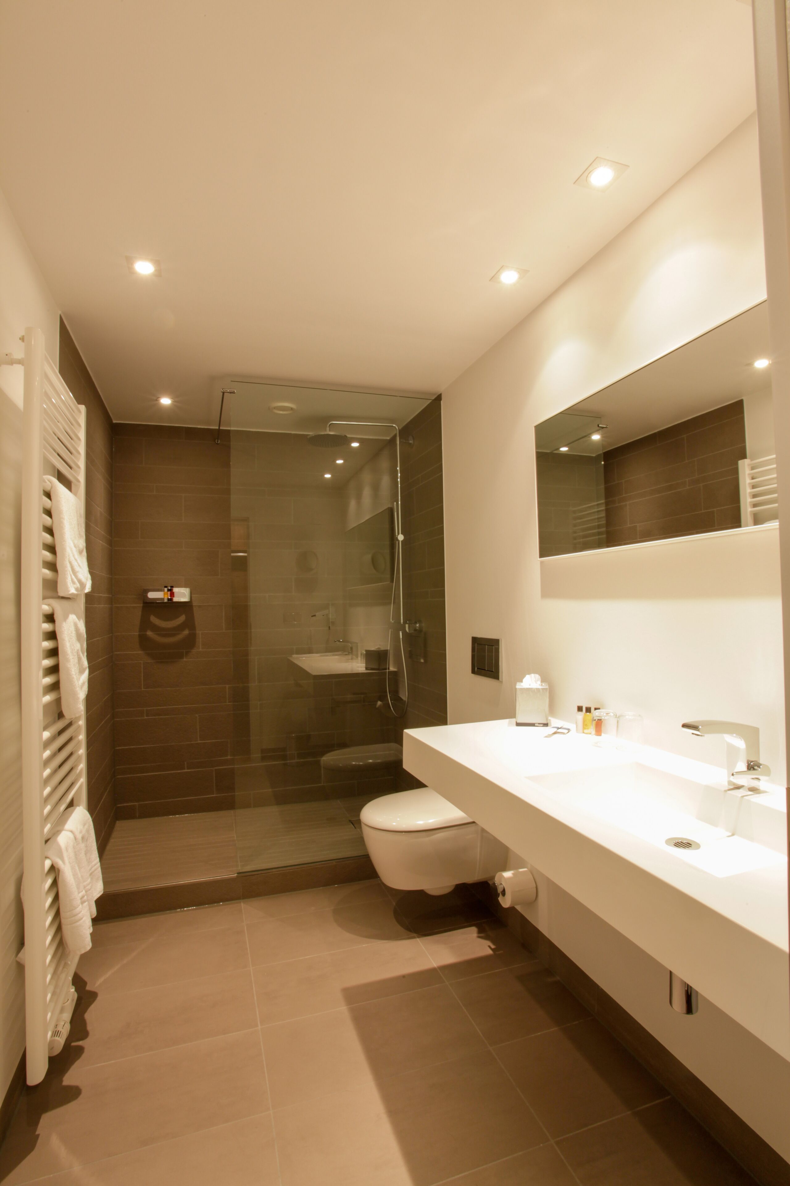 free toiletries, hair dryer, towels