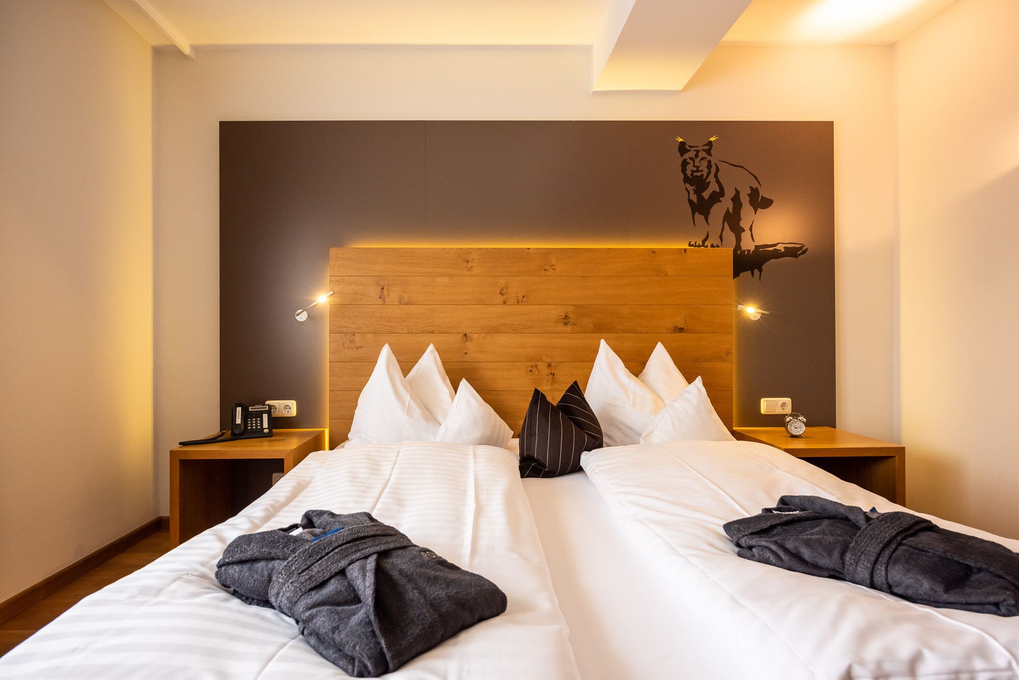 Habitación doble estándar (Tanne) | 1 habitación, ropa de cama hipoalergénica, edredón y escritorio 