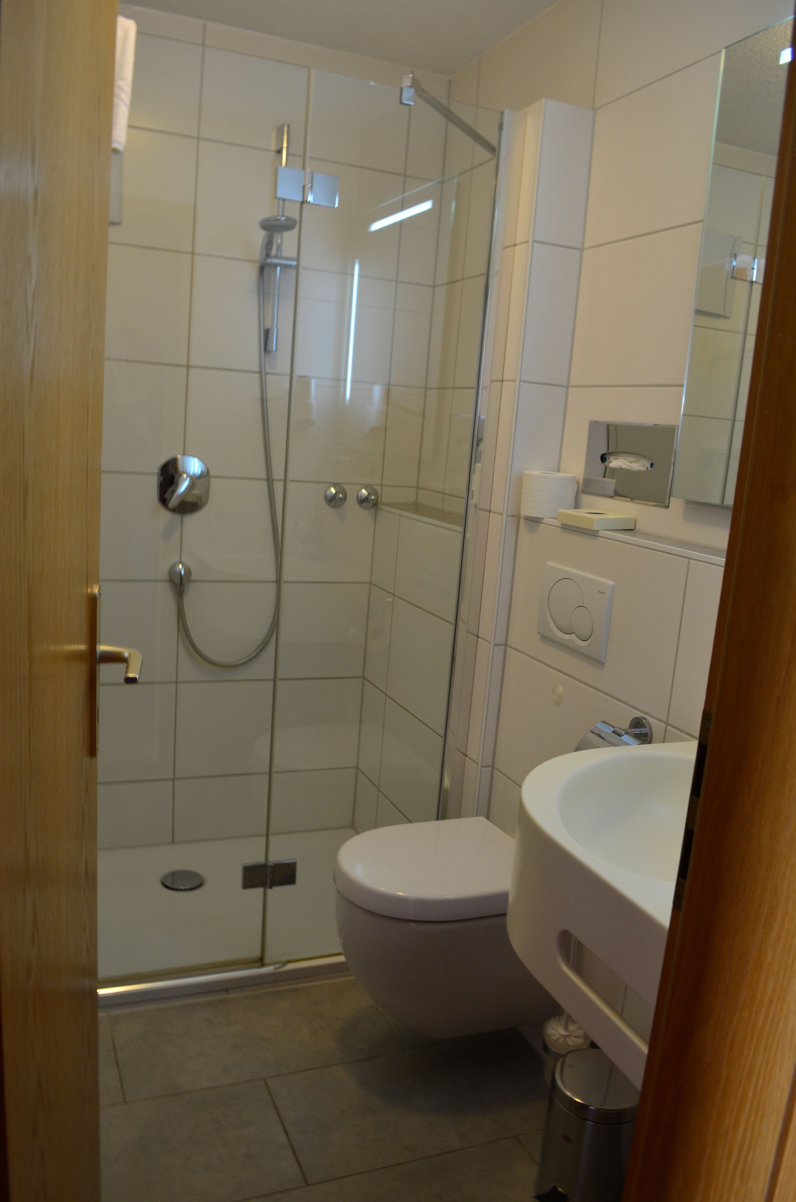 hair dryer, slippers, towels, soap