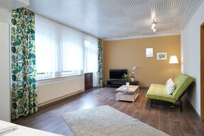 Apartament, 1 dormitori | Roba de llit d'alta qualitat i caixa forta a l'habitació 