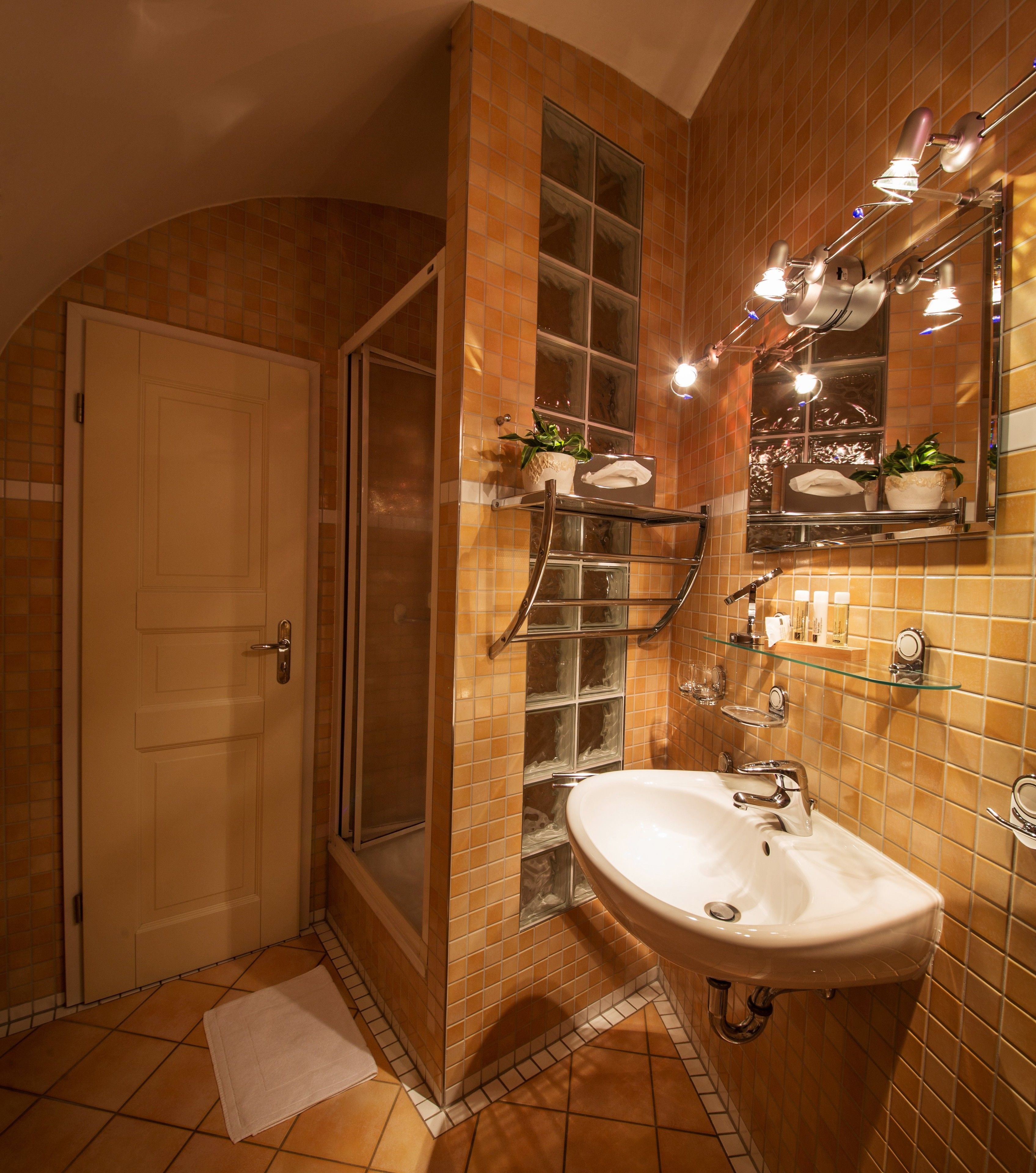 free toiletries, hair dryer, towels, soap