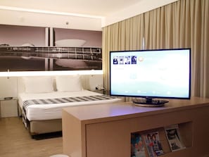 Minibar, caja de seguridad en la habitación y cortinas blackout