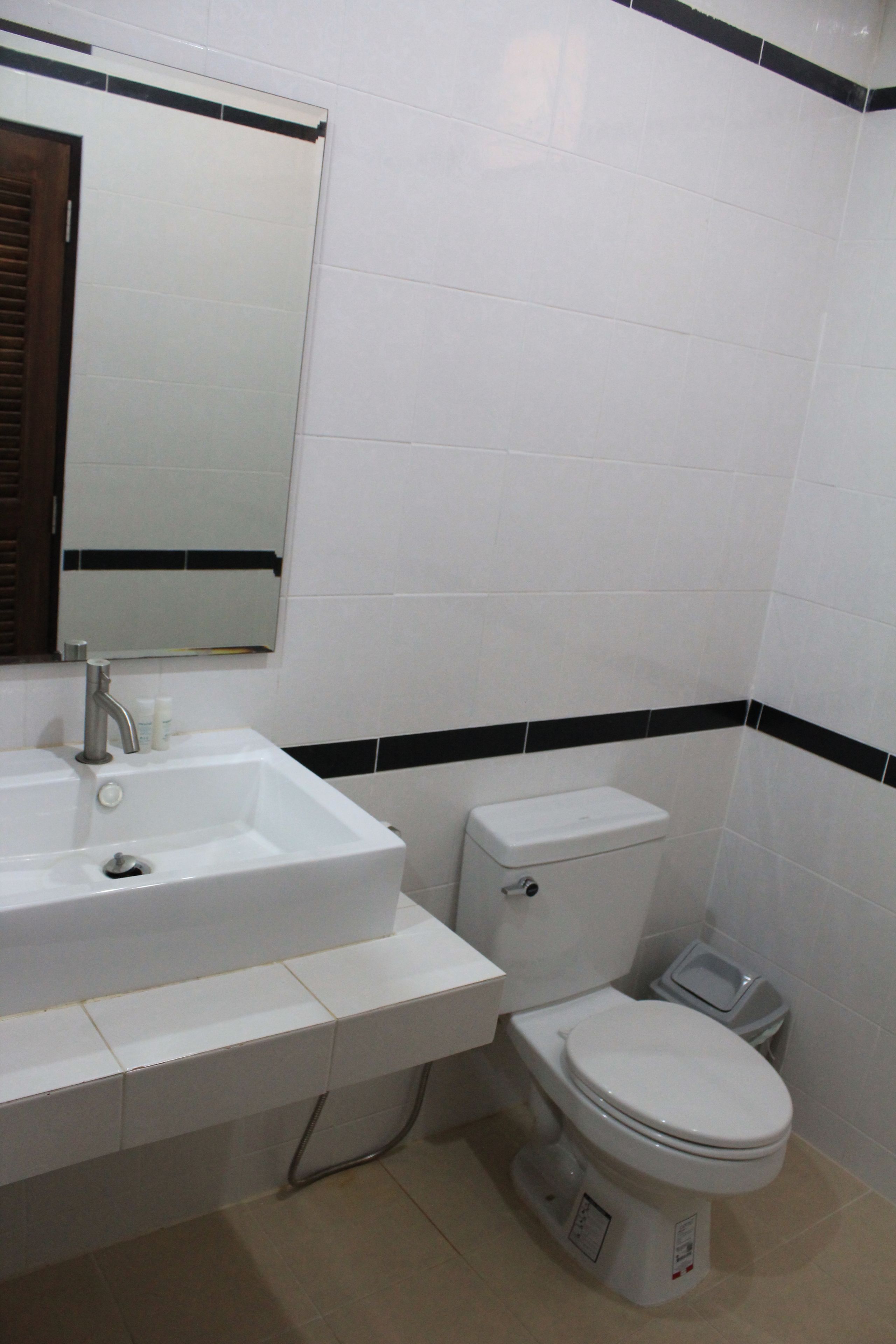 shower, free toiletries, bidet, towels