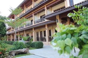 Experience the charm of a traditional hotel with beautifully maintained gardens and elegant architecture.