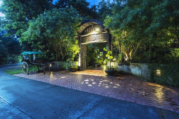 Front of property – evening/night