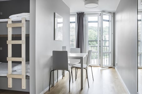 Six Bedsroom Room, Shared Bathroom, City View | Blackout drapes, soundproofing, iron/ironing board, cribs/infant beds