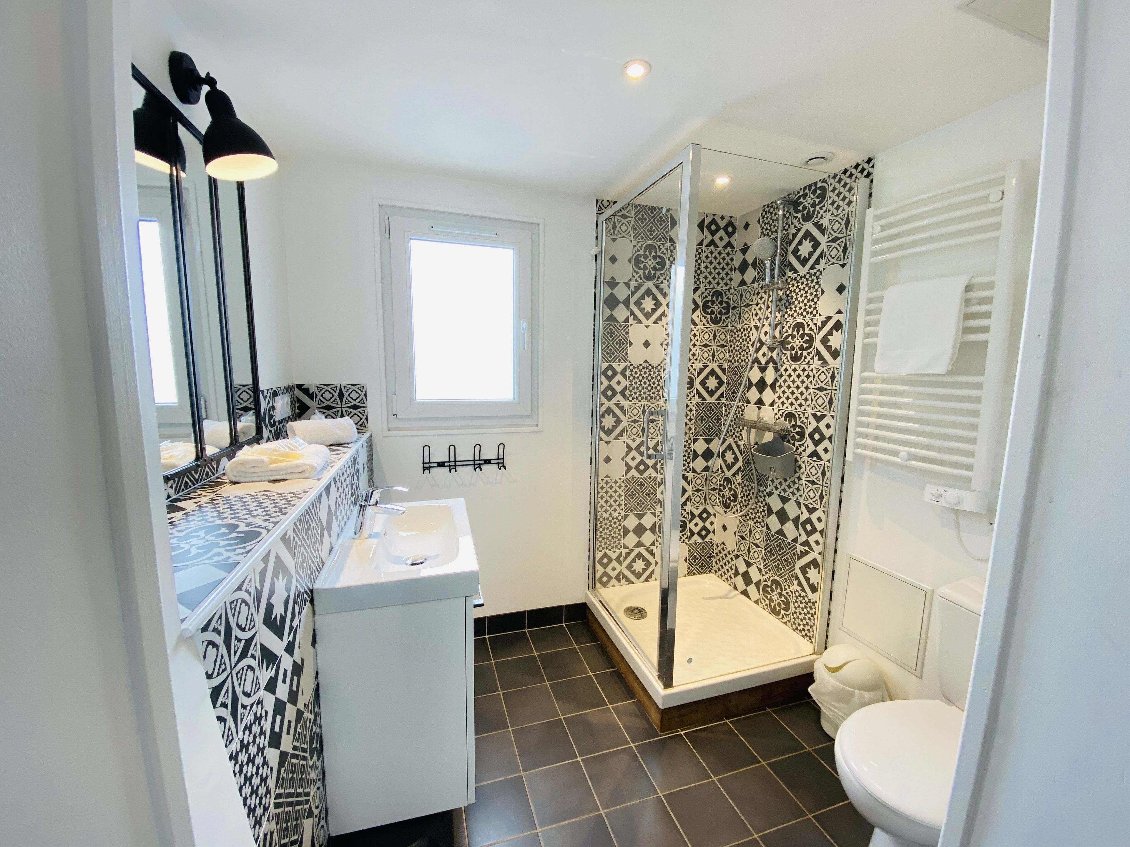 family room | bathroom | free toiletries, hair dryer, towels