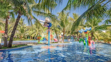 2 outdoor pools, open 6:00 AM to 8:00 PM, pool umbrellas, sun loungers