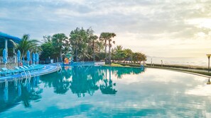 2 outdoor pools, open 6:00 AM to 8:00 PM, pool umbrellas, sun loungers - Carmelina Beach Resort (Ho Chi Minh City)