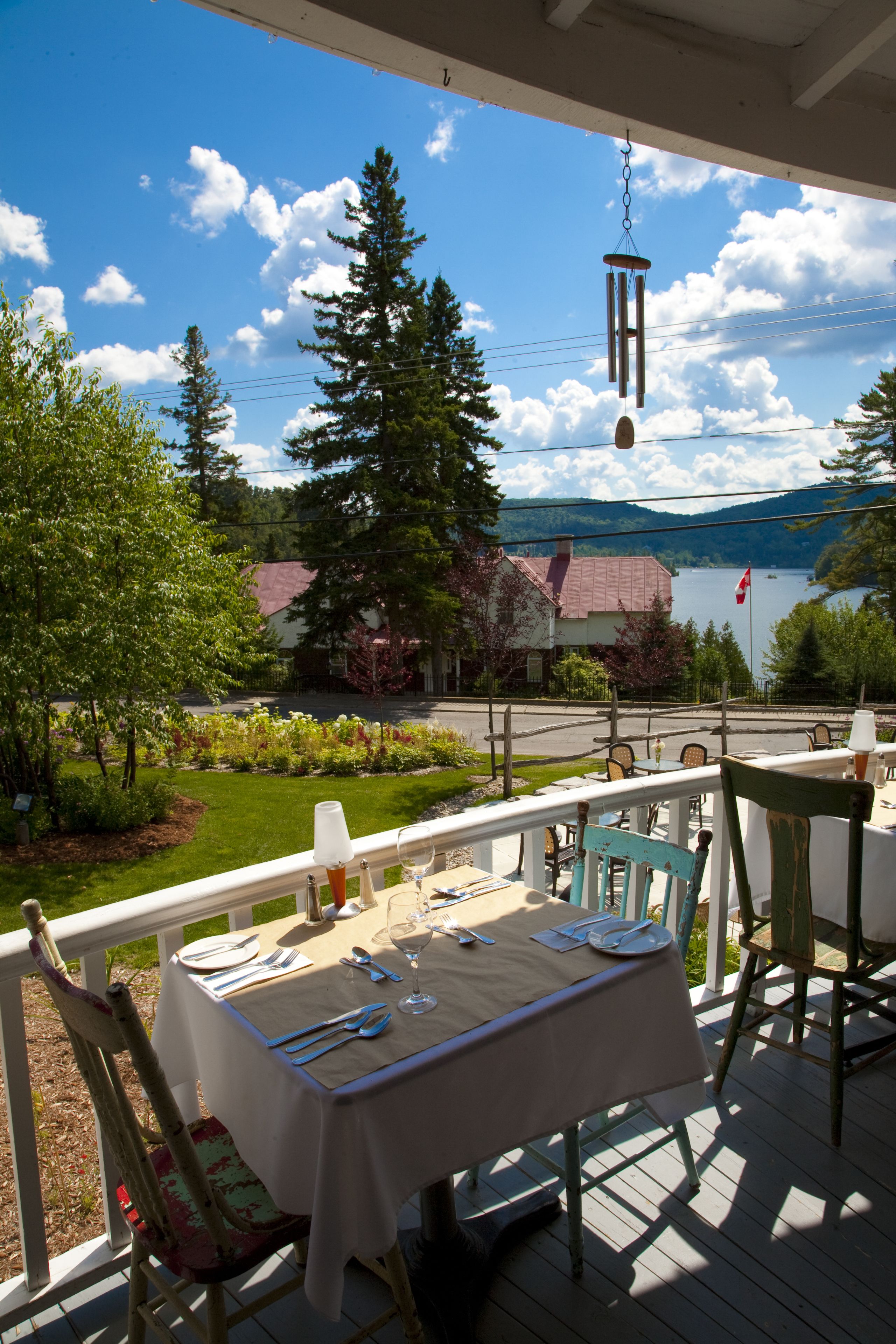 Dinner served, French cuisine, ocean views 