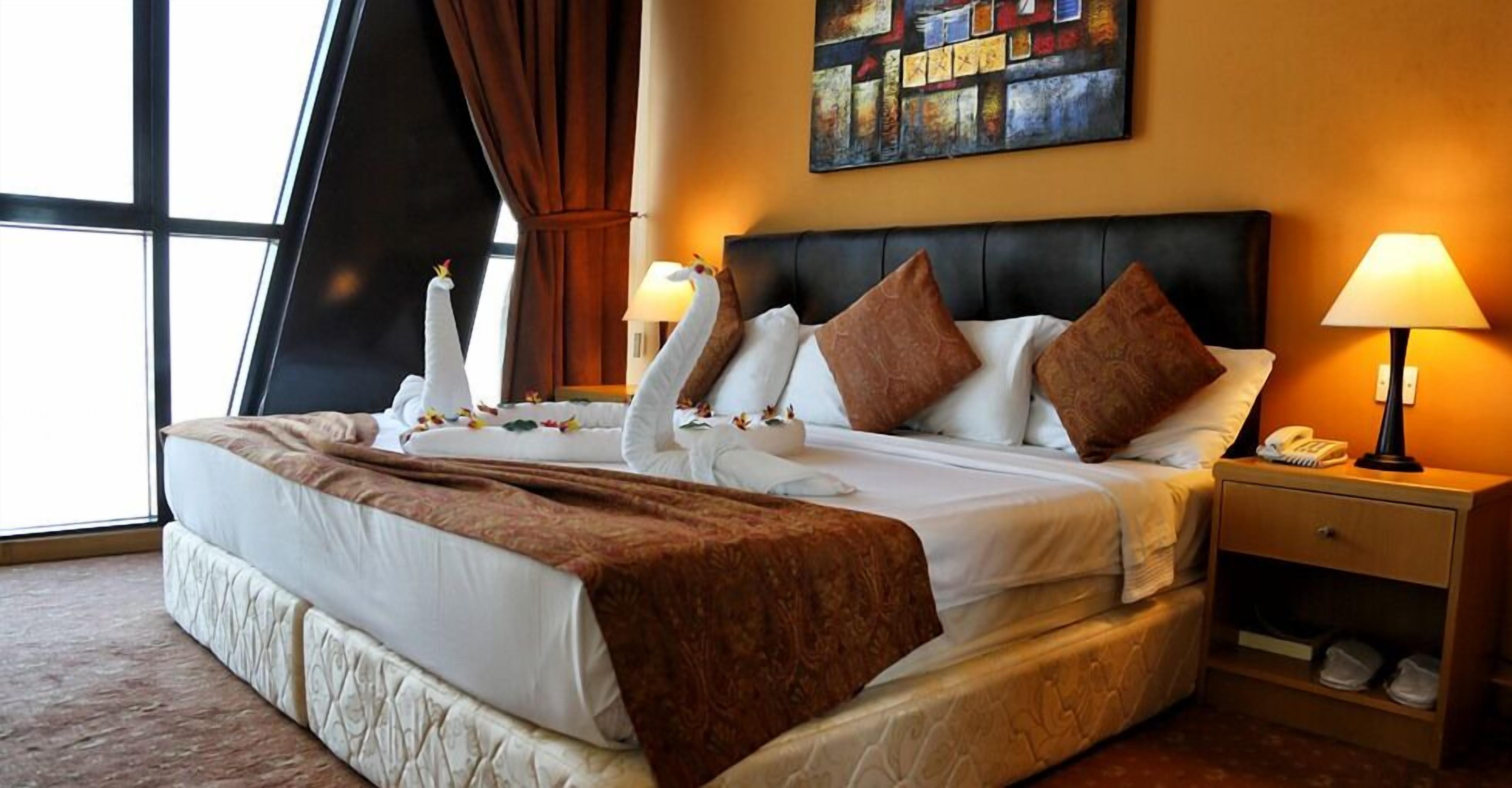 Minibar, in-room safe, desk, blackout curtains