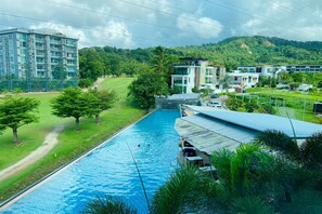 Outdoor pool, open 8:00 AM to 9:00 PM, sun loungers - The Par Phuket (Kathu)