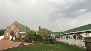 Outdoor wedding area