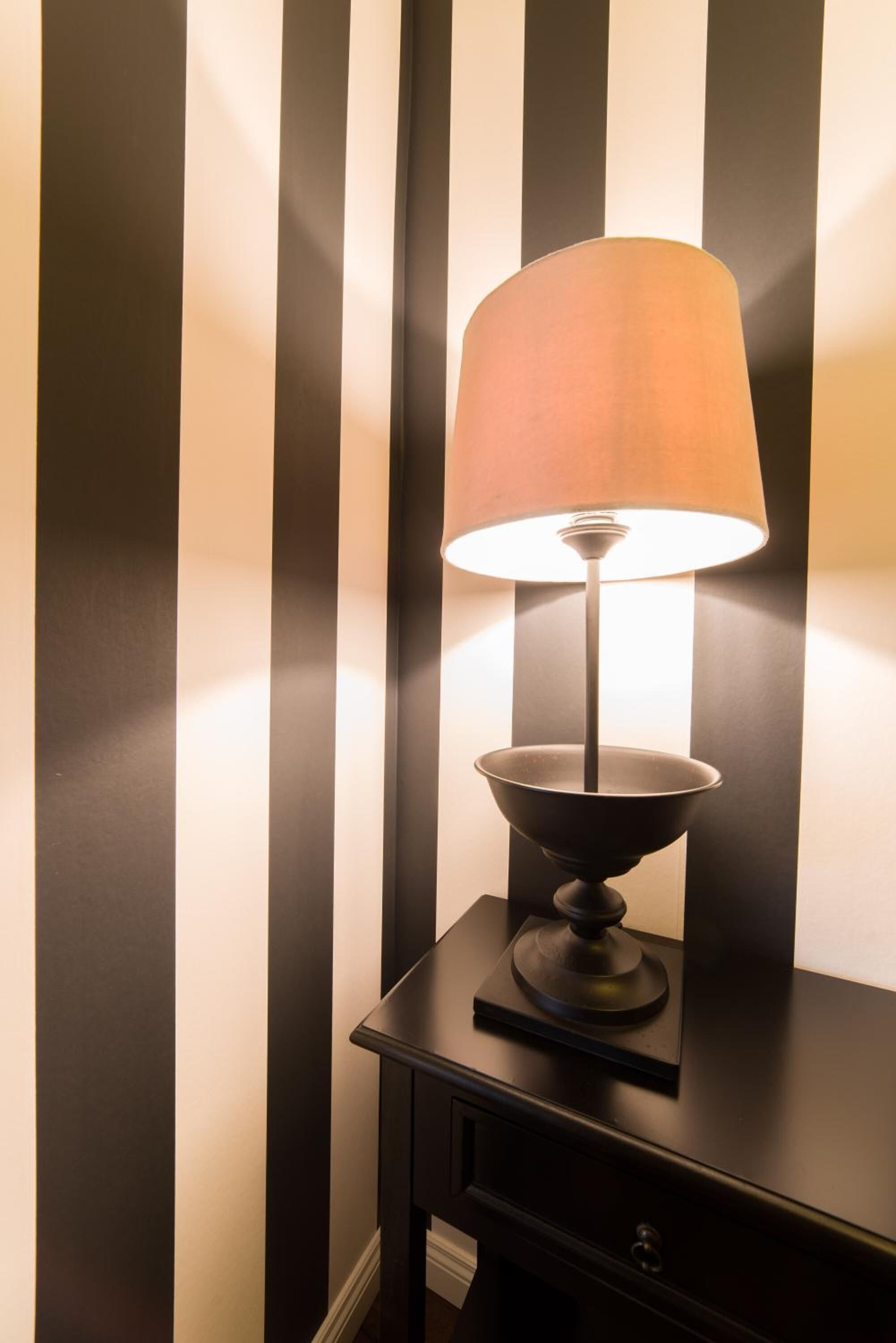 individually decorated, individually furnished, desk, blackout curtains