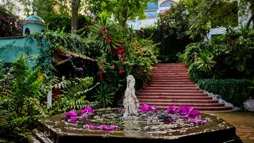 Outdoor wedding area