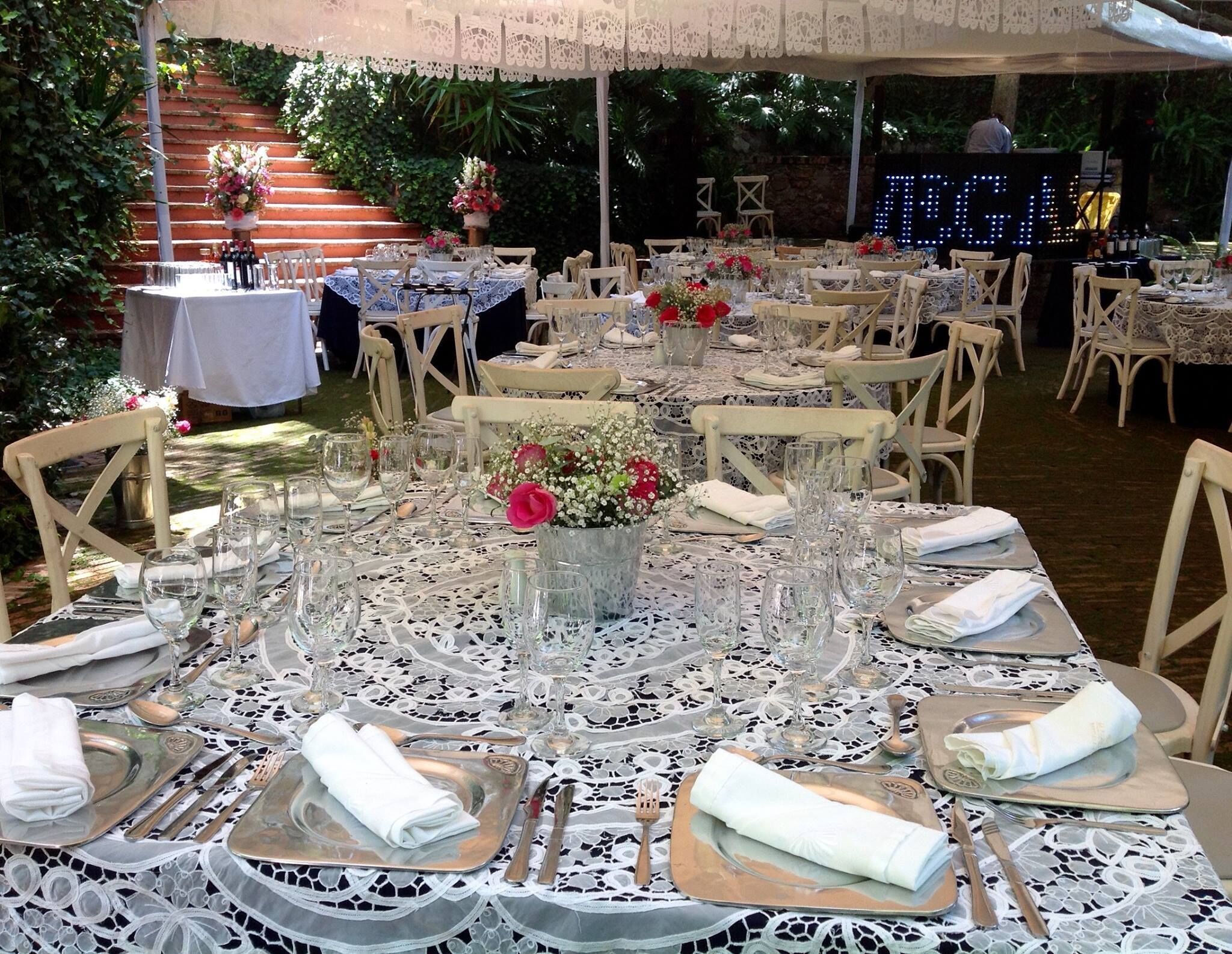 outdoor wedding area