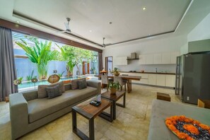 Villa, 2 Bedrooms, Private Pool | Living area | LED TV, iPod dock - Anema Villa Seminyak (Legian)
