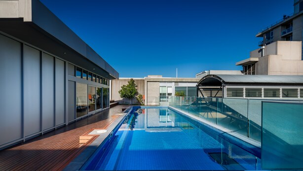 Piscina en la azotea