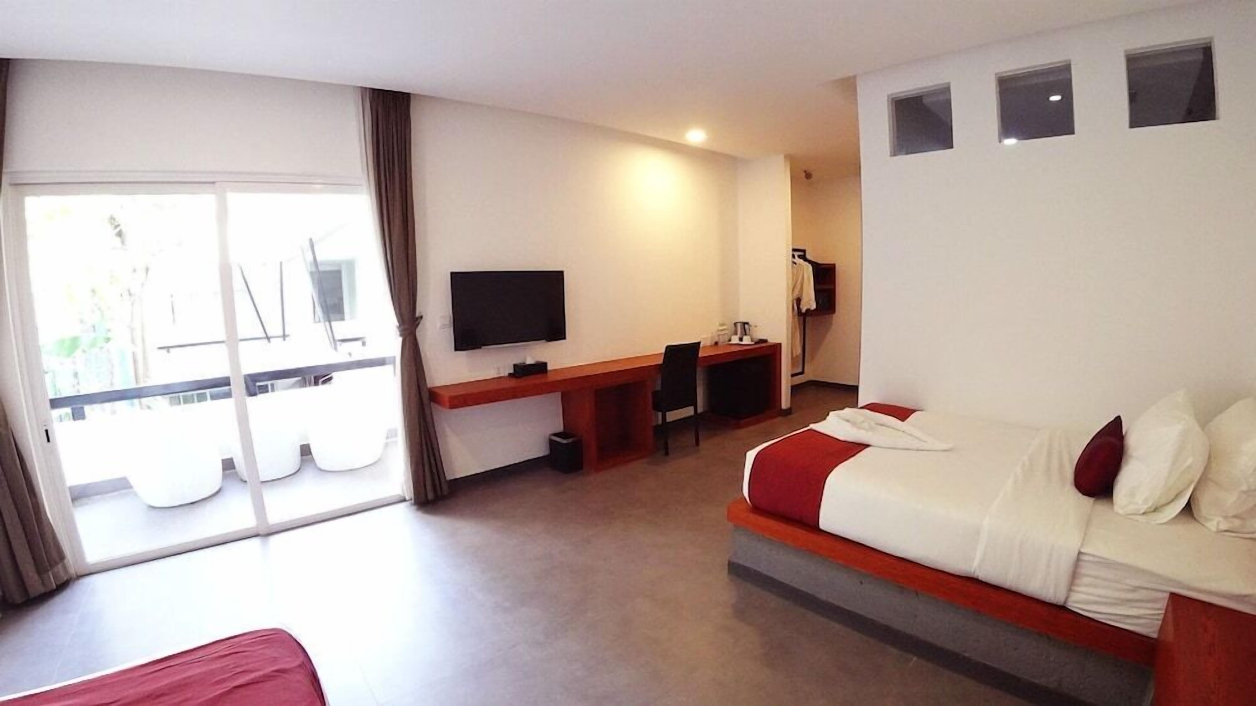 Down comforters, pillowtop beds, rollaway beds, free WiFi