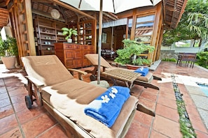 Luxury Villa, 1 Bedroom, Private Pool, Sea View | Terrace/patio