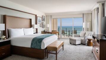 Ropa de cama de alta calidad y minibar