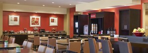 Free daily buffet breakfast
