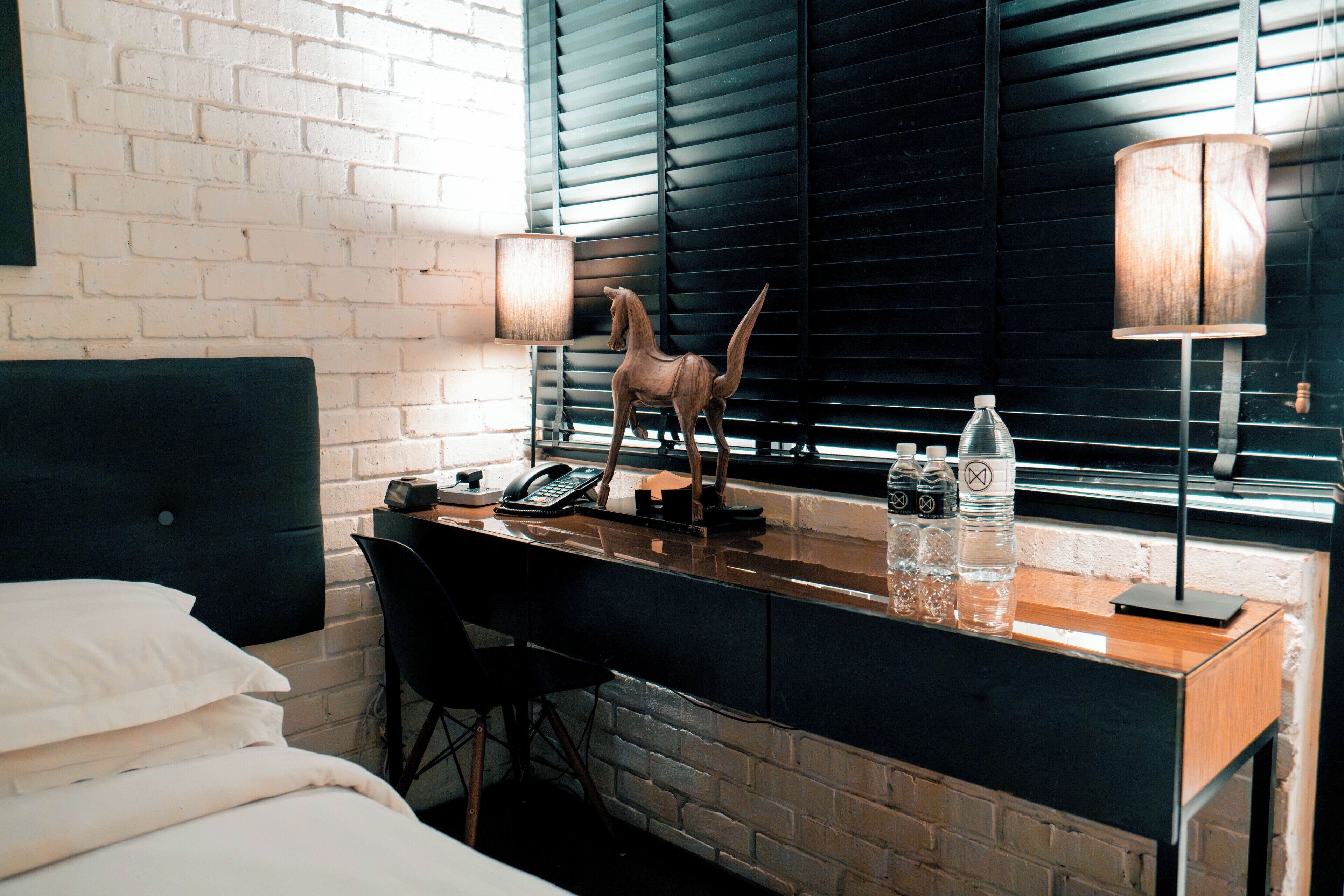 standard queen no window | premium bedding, minibar, in-room safe, free wifi