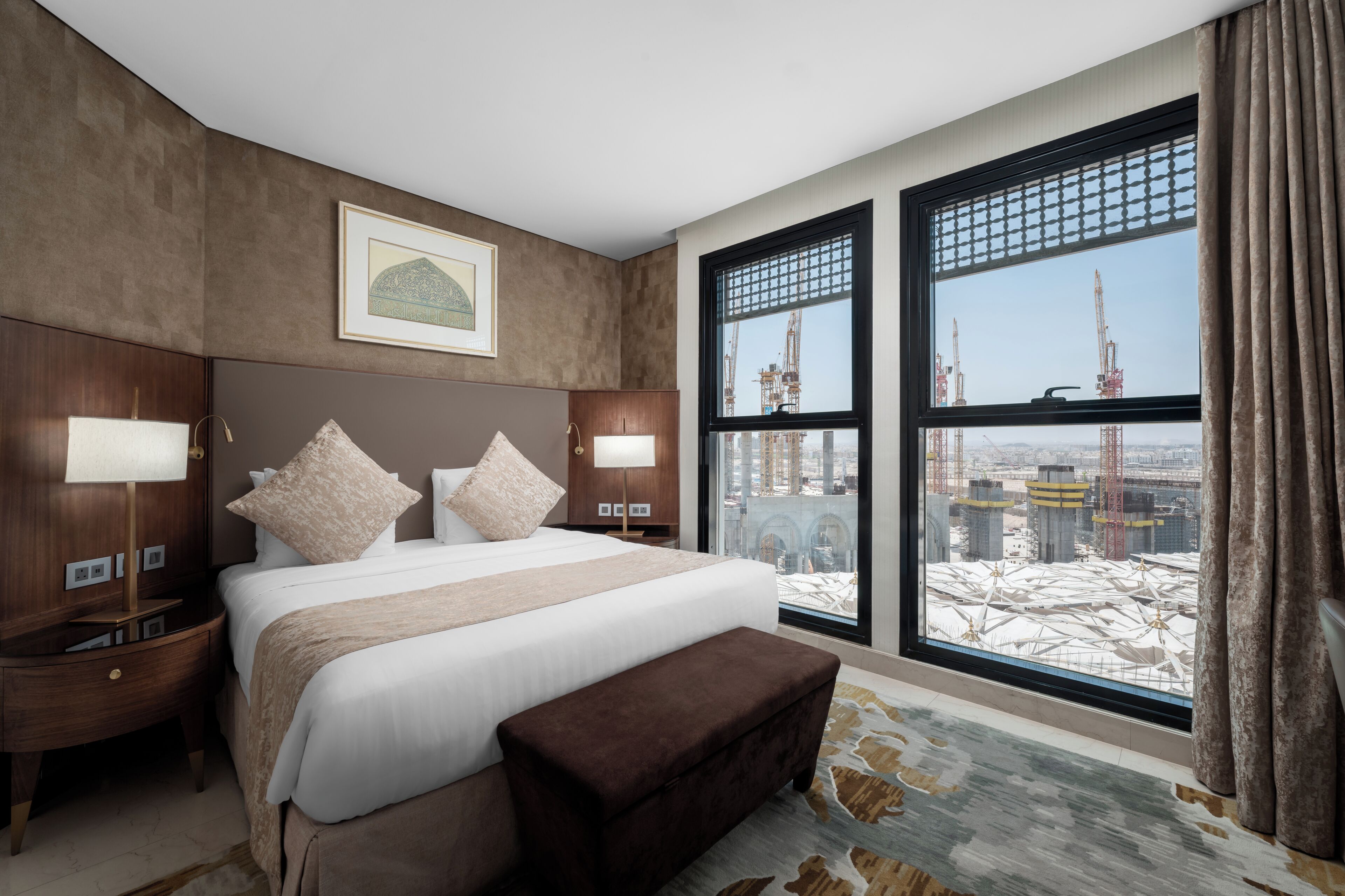 Premier Suite, 1 Bedroom (Haram View, King Bed) | Hypo-allergenic bedding available, minibar, in-room safe, desk