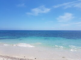 靠近海滩、白沙