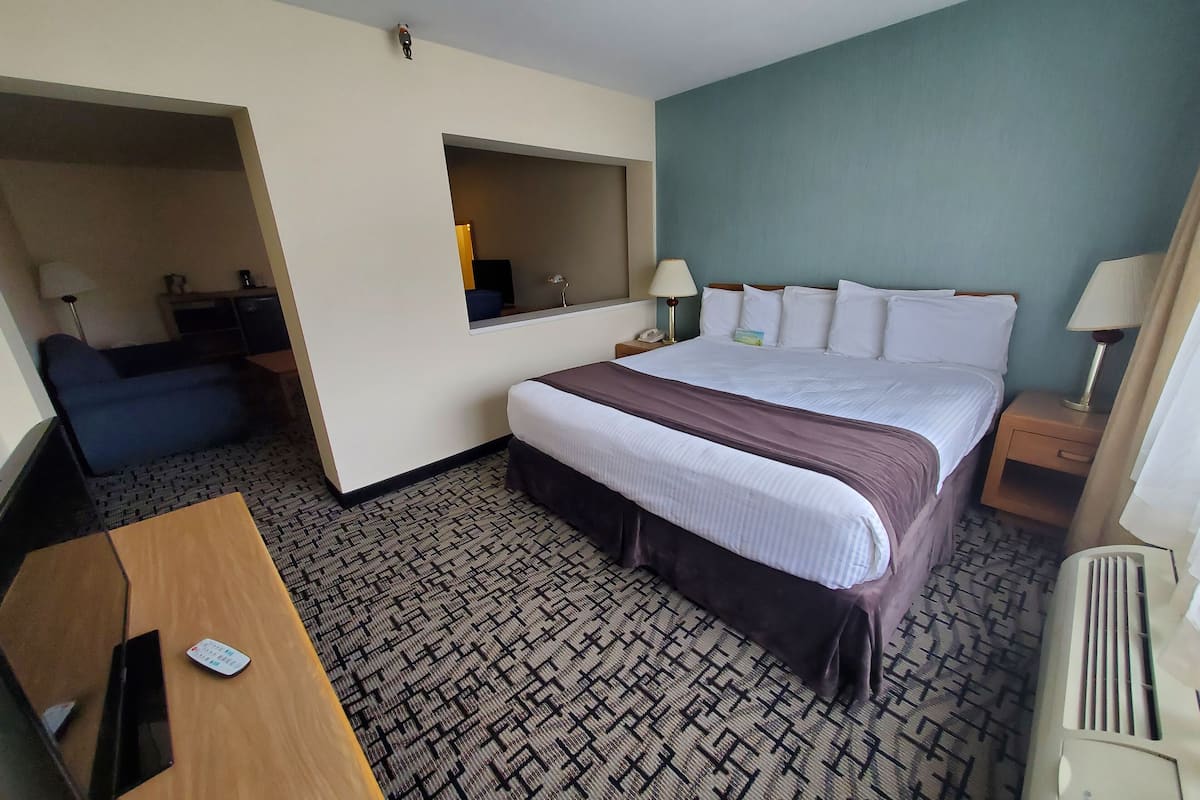 Deluxe Suite, 1 King Bed, Non Smoking | Pillowtop beds, individually furnished, desk, iron/ironing board