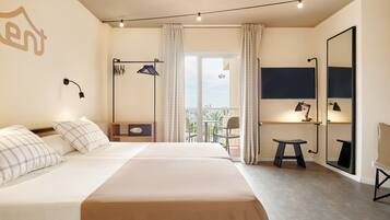 In-room safe, desk, laptop workspace, blackout curtains