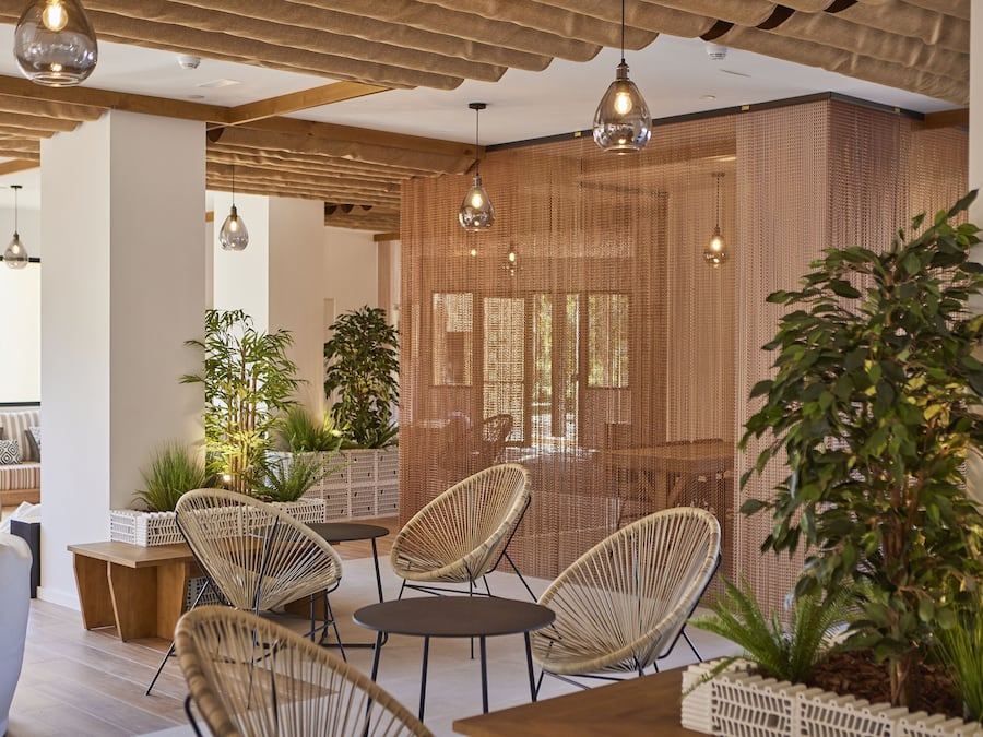 Sitteområde i lobbyen