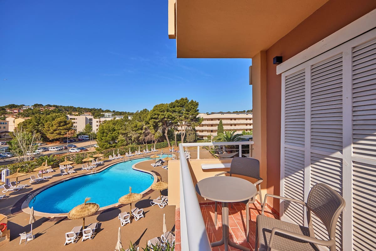 Standard Double Room, Balcony, Pool View (Bed & Unlimited Brunch) | 1 bedroom, in-room safe, desk, laptop workspace