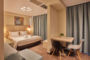 Deluxe Double Room, 1 Bedroom | Premium bedding, in-room safe, desk, blackout drapes - Athens Way Pop Art Hotel (Athens)