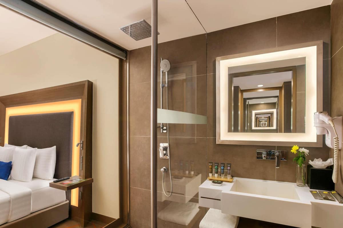 1 개의 침실, 이집트산 면 시트, 고급 침구, 미니바