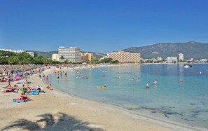 ビーチの近く、白砂