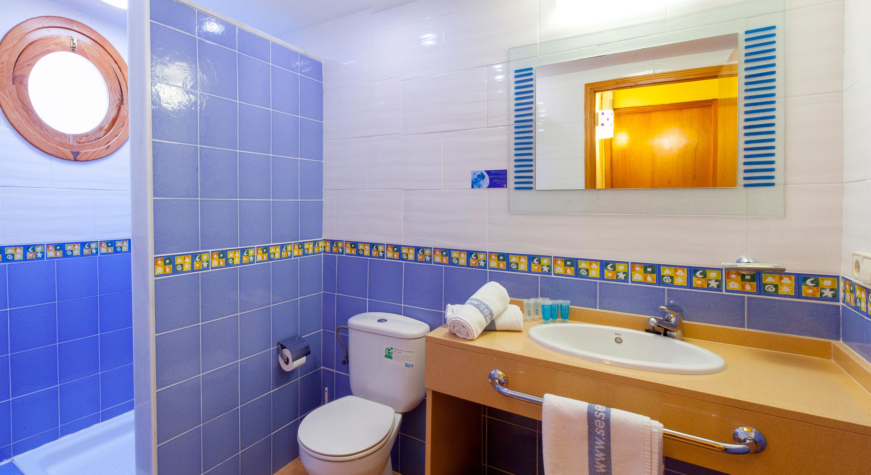 free toiletries, hair dryer, towels, shampoo