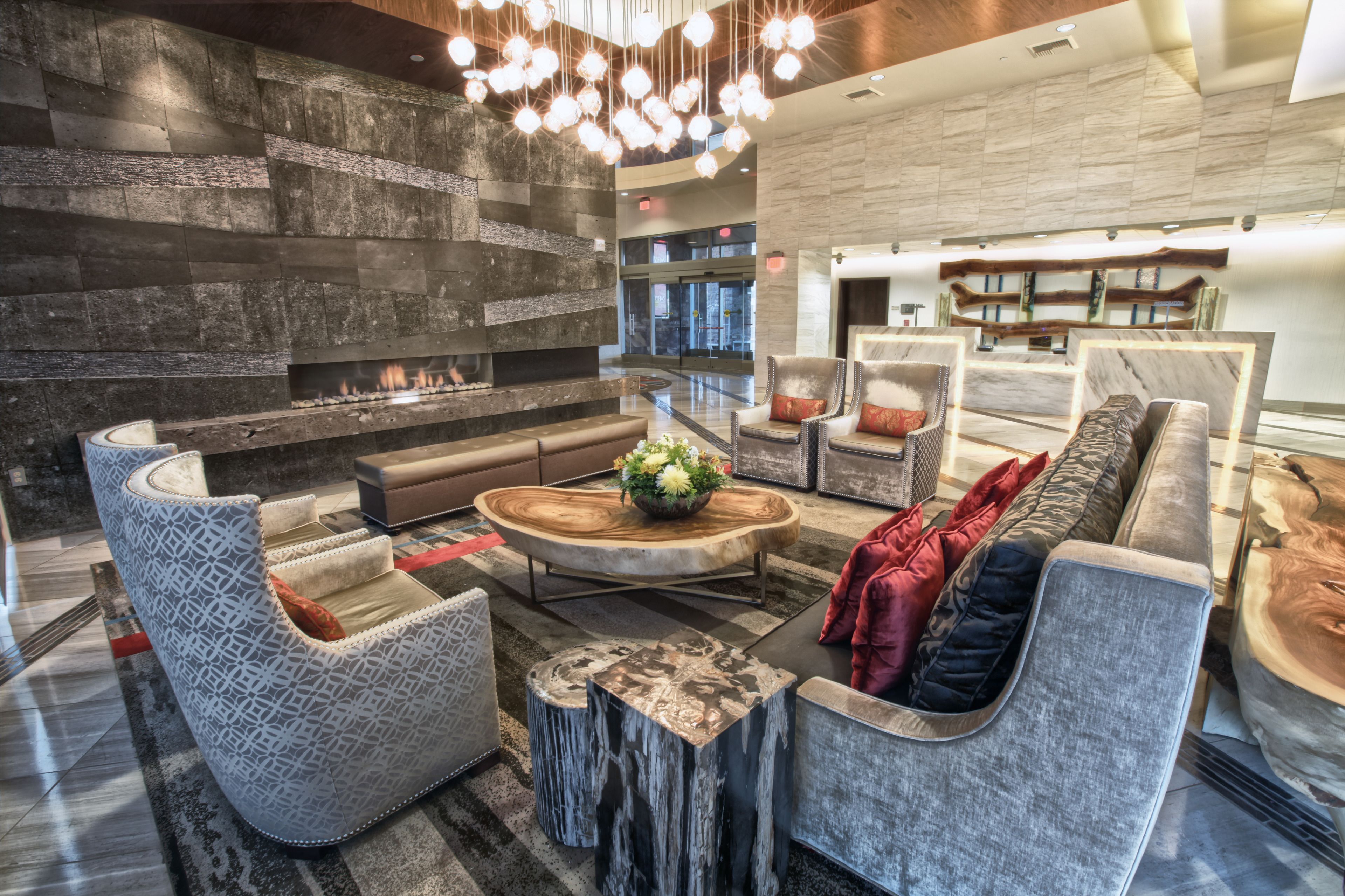 Sala de estar en el lobby